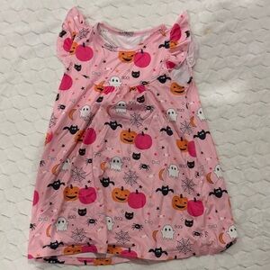 Pink Halloween Themed Baby Dress